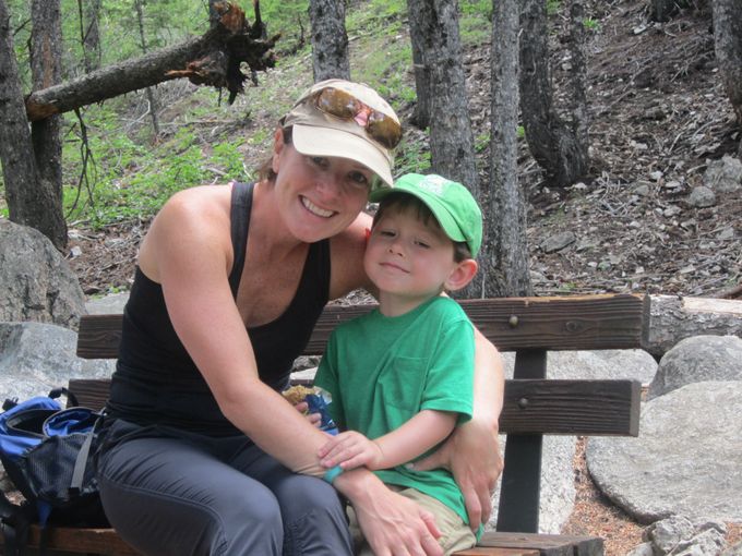 Me & Lukey on the hike. 