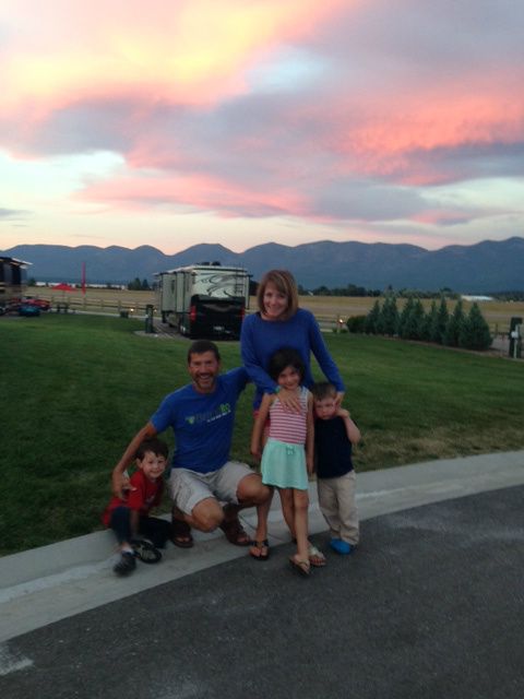 Beautiful sunset at 9:30pm on our walk tonight