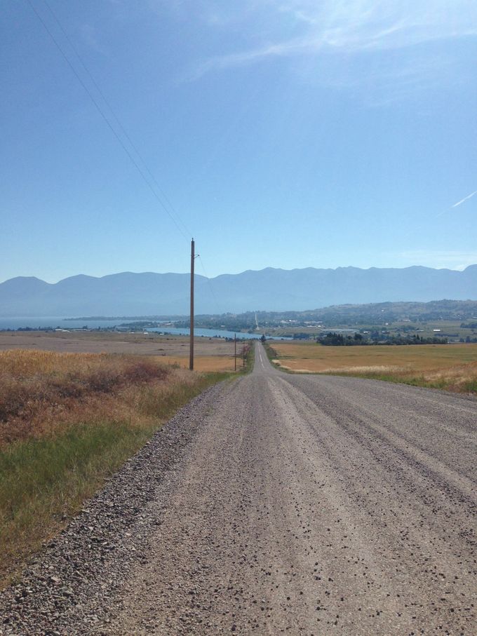Beautiful view on my run this morning. Overlooking Flatwood Lake and the town of Polson.