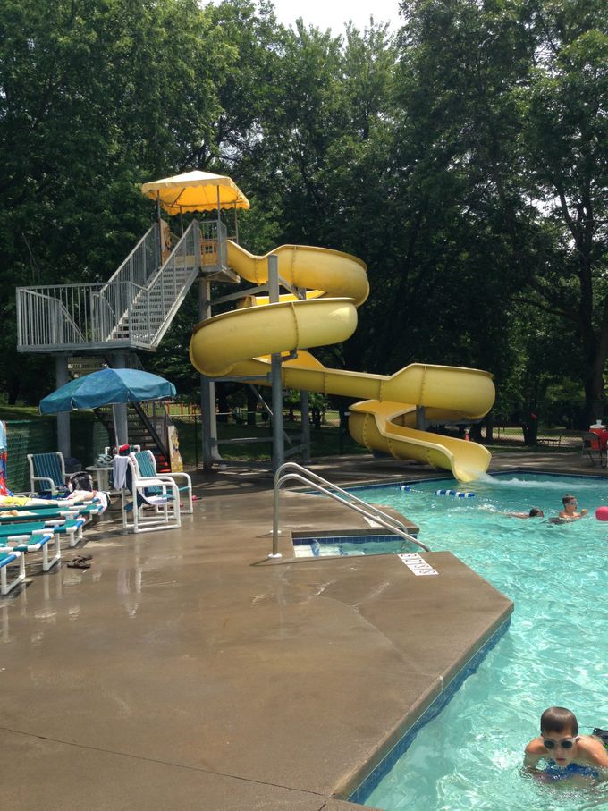 All 3 went down this slide! 