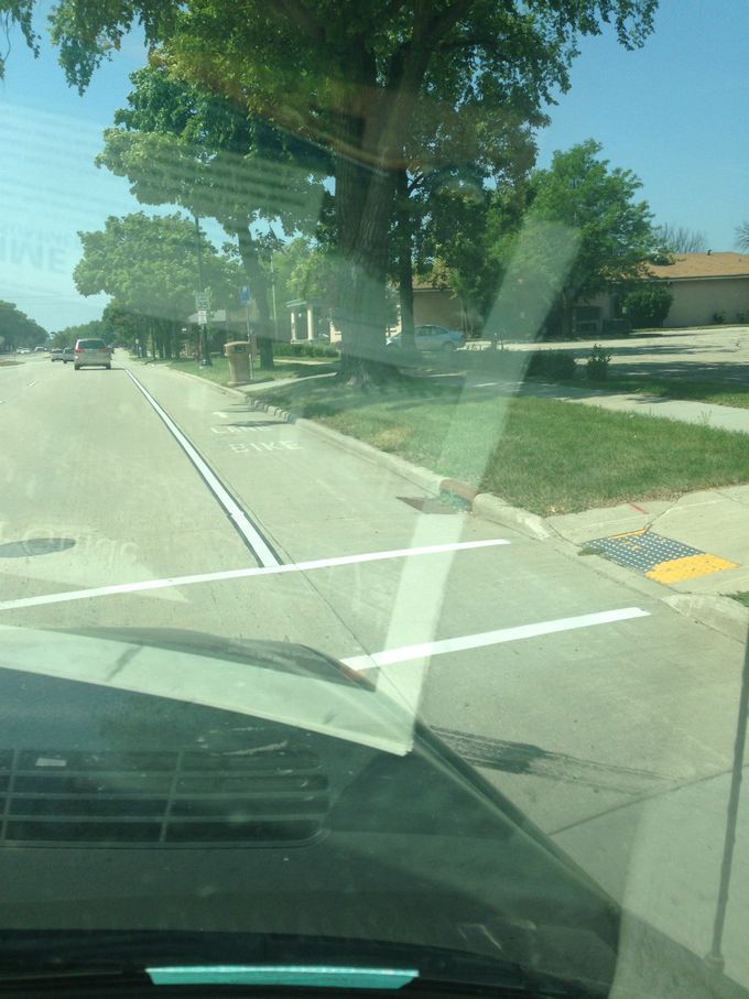 Not a great pic but an example of the bike/running path in Madison.