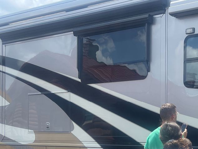 Side note: See our dog crate in two pieces? Shawn said it doesn't fit in the RV so we had to leave it outside and Jude told us we could unsnap it into two parts. #judesavesthedayagain